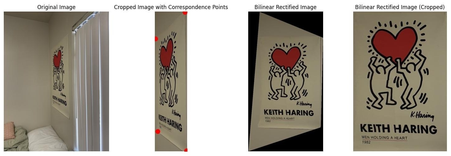 keith haring bilinear rectification full workflow